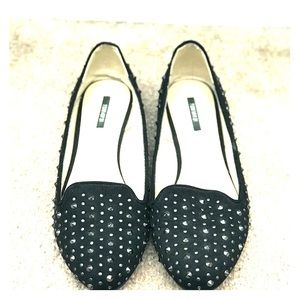 Forever 21 Black Studded Flats